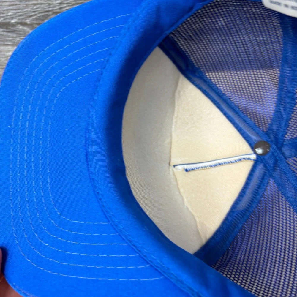 Vintage Peemers Hat Cap Snapback Blue‎ Foam Trucker Compact Discs Tapes